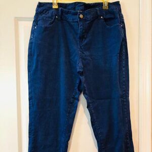 Lane Bryant blue colored jeans 20 EUC